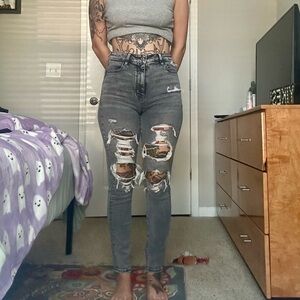 american eagle high rise jeans